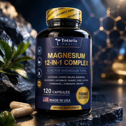 Magnesium 12 en 1: Elimina el cansancio, duerme mejor y recupera tu energía